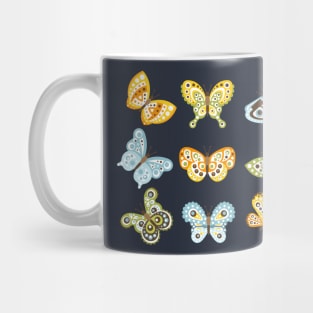 fantastic butterflies hand drawn Mug